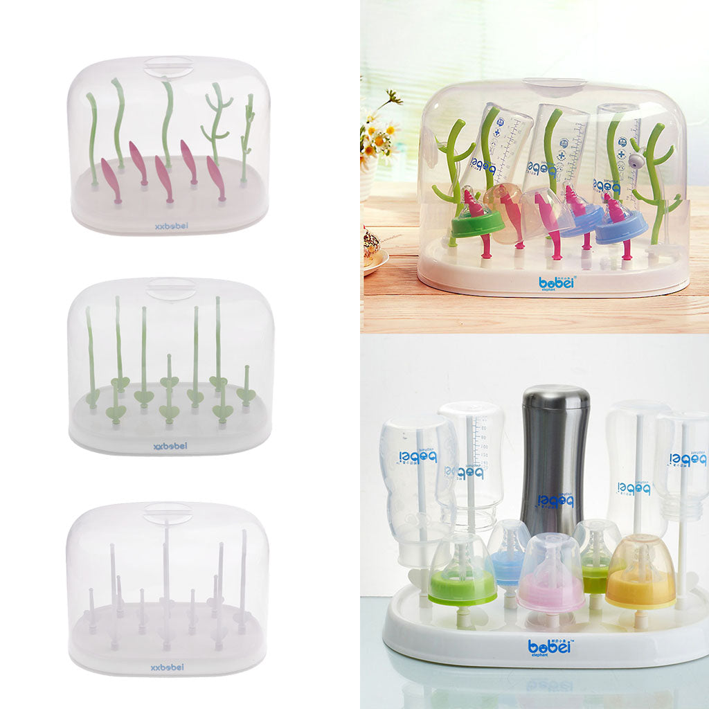 Baby Rack Kitchen Dryer Bottle Clean Drying Shelf Feeder Holder