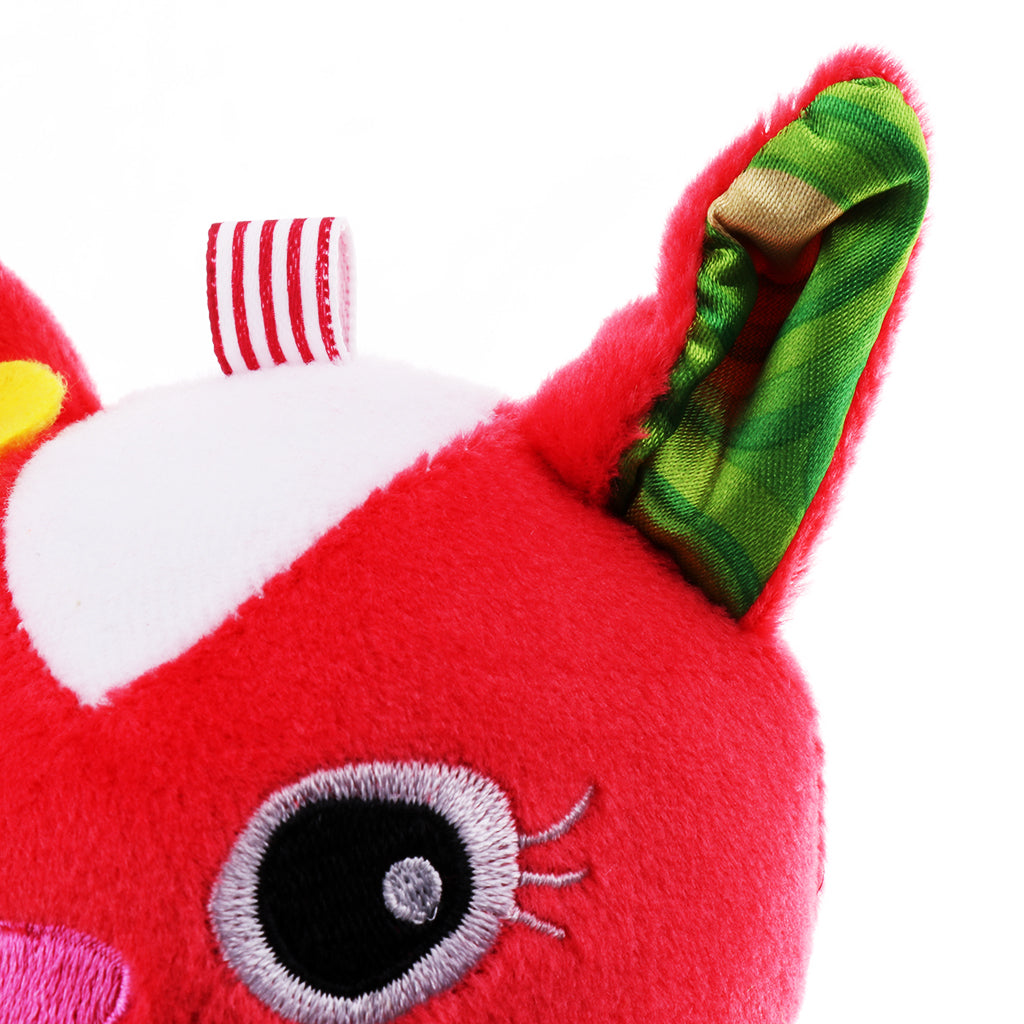 Animal Handbells plush Squeeze Rattle Cute Newborn Baby Toy