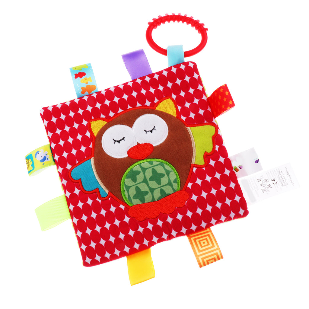 Lovey Security Baby Blanket Sensory Tag Toy Owl