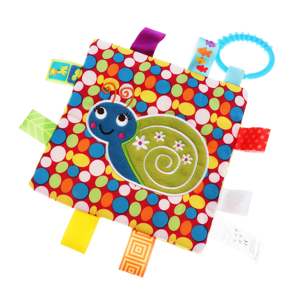 Lovey Security Baby Blanket Sensory Tag Toy Snail