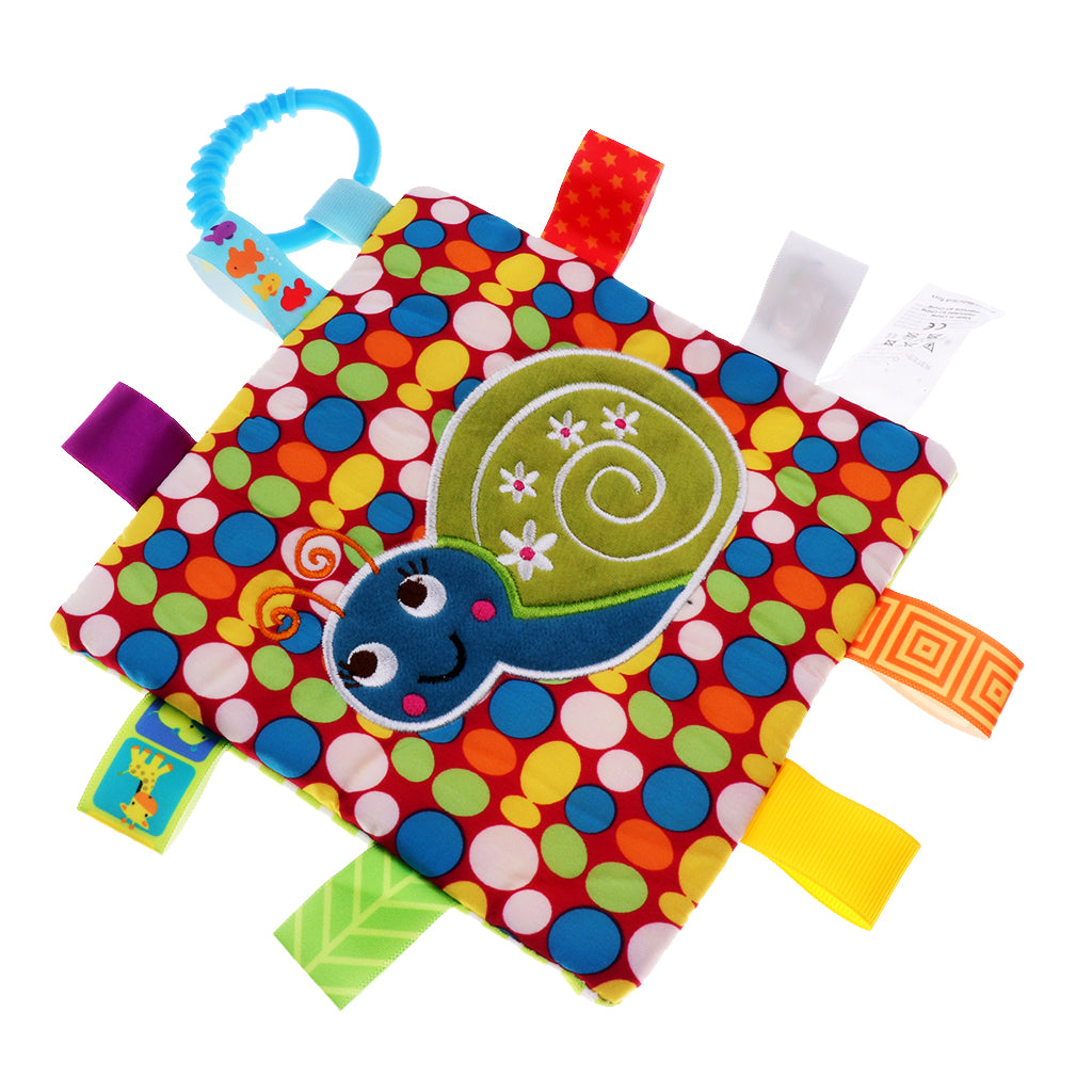 Lovey Security Baby Blanket Sensory Tag Toy Snail