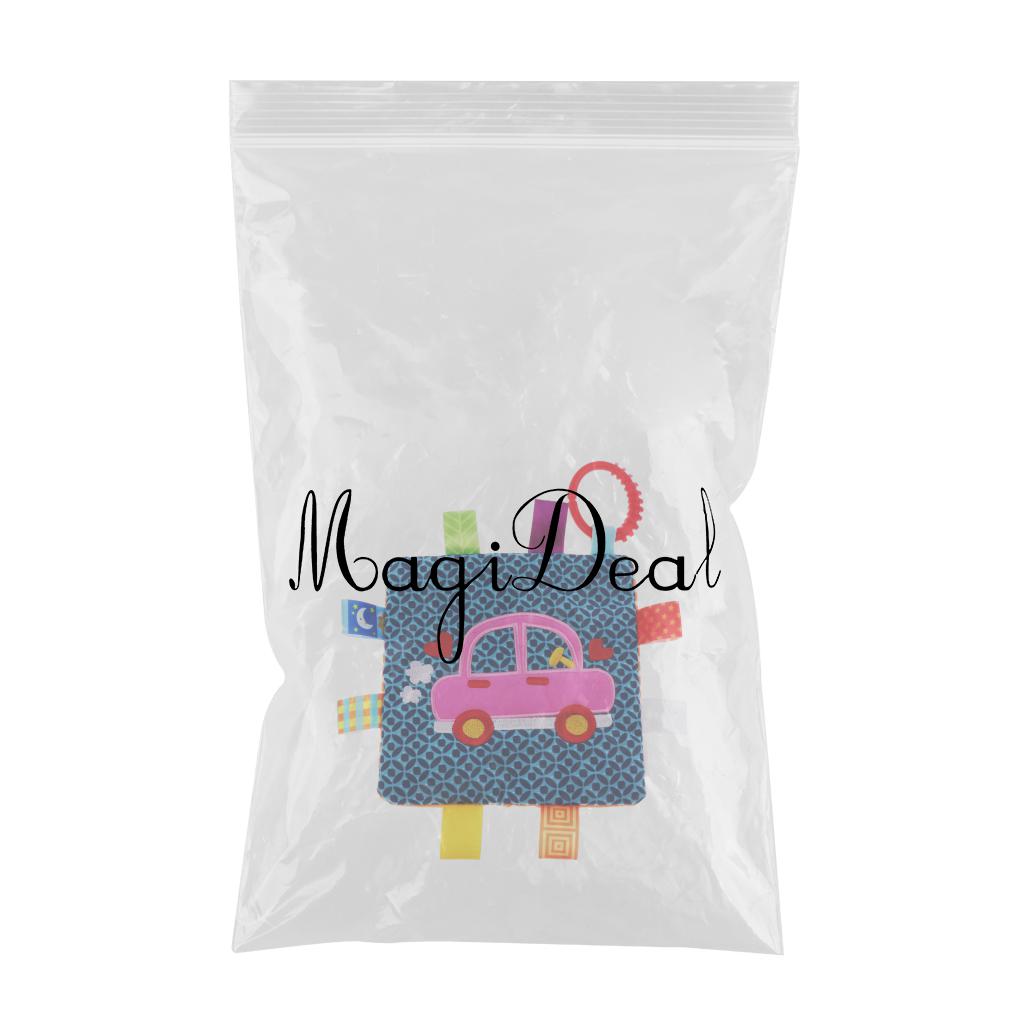 Lovey Security Baby Blanket Sensory Tag Toy Car