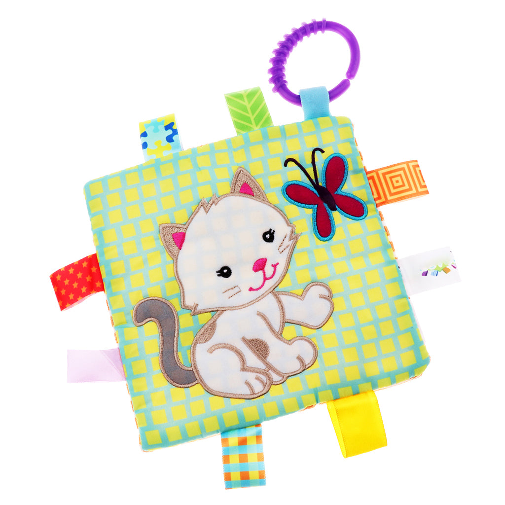 Lovey Security Baby Blanket Sensory Tag Toy Cat