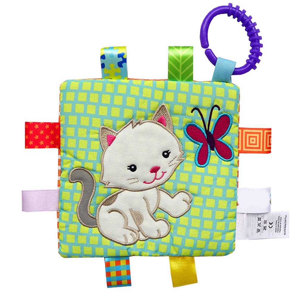 Lovey Security Baby Blanket Sensory Tag Toy Cat