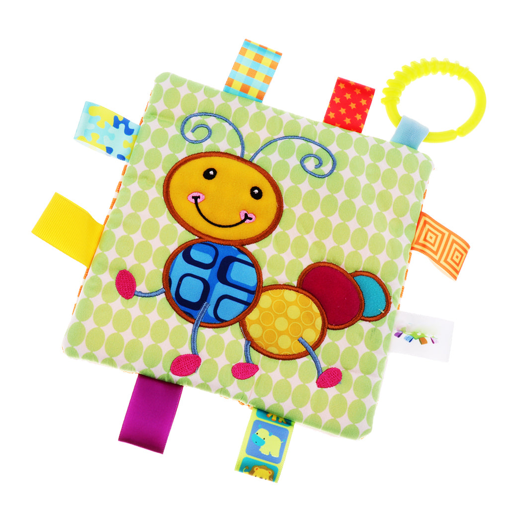 Lovey Security Baby Blanket Sensory Tag Toy Caterpillar