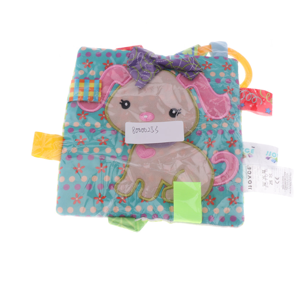 Lovey Security Baby Blanket Sensory Tag Toy Puppy