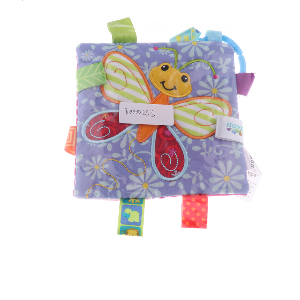 Lovey Security Baby Blanket Sensory Tag Toy Butterfly