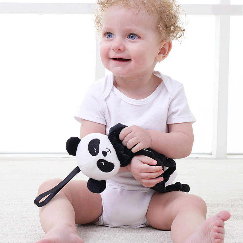 Soft Stuffed Animal Plush Blanket Baby Security Blankie Style 1-Panda