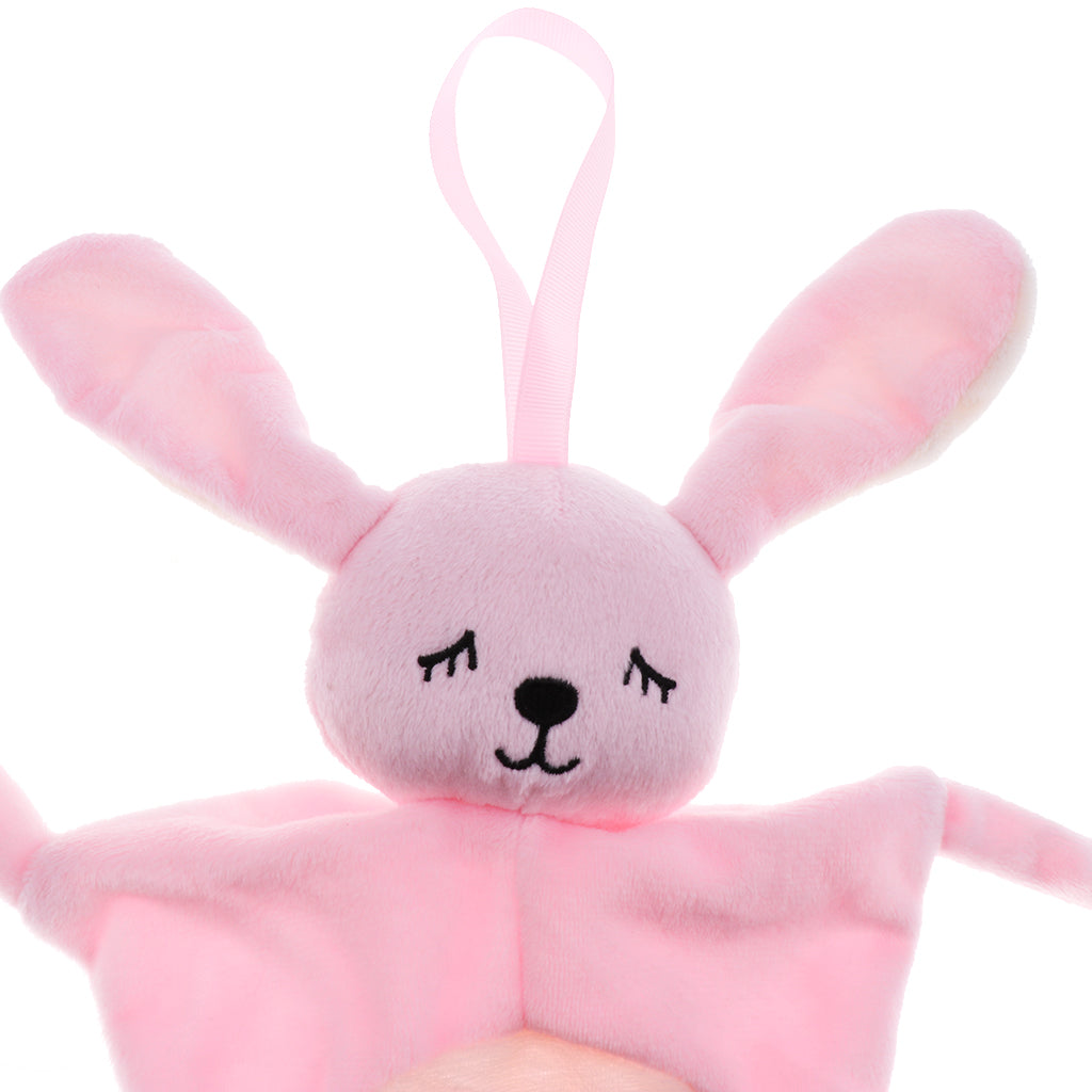 Soft Stuffed Animal Plush Blanket Baby Security Blankie Style 1-Bunny