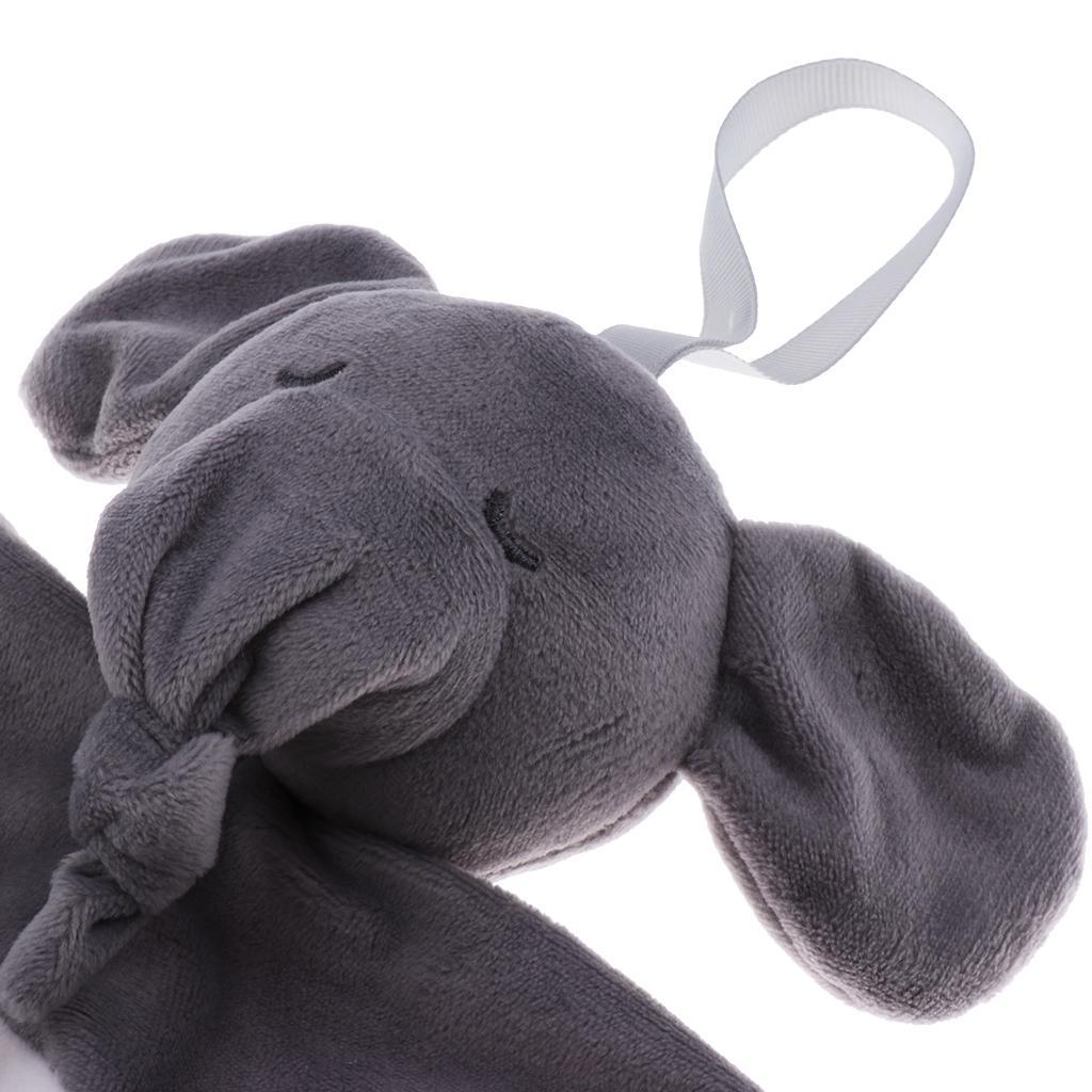 Soft Stuffed Animal Plush Blanket Baby Security Blankie Style 1-Elephant