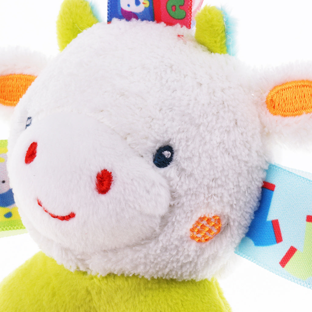 Baby Wrist Hand Bell Rattle Soft Plush Stuffed Educational Toy Sheep