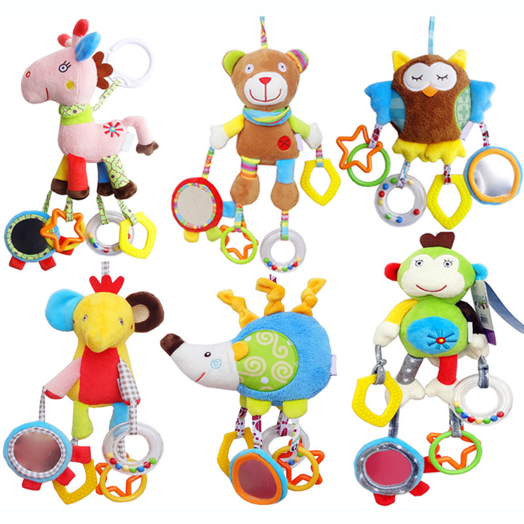 Baby Kids Car Pram Handbell Stroller Hanging Hand Bell Pendant Soft Toy Elephant