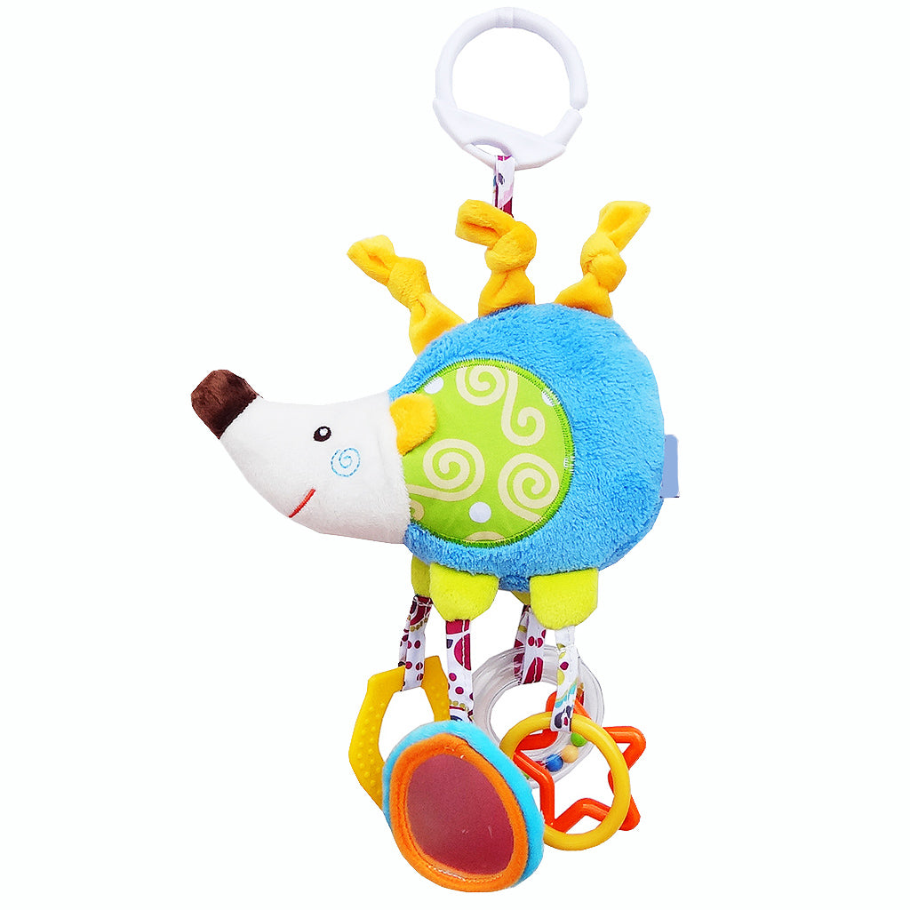 Baby Kids Car Pram Handbell Stroller Hanging Hand Bell Pendant Soft Toy Hedgehog