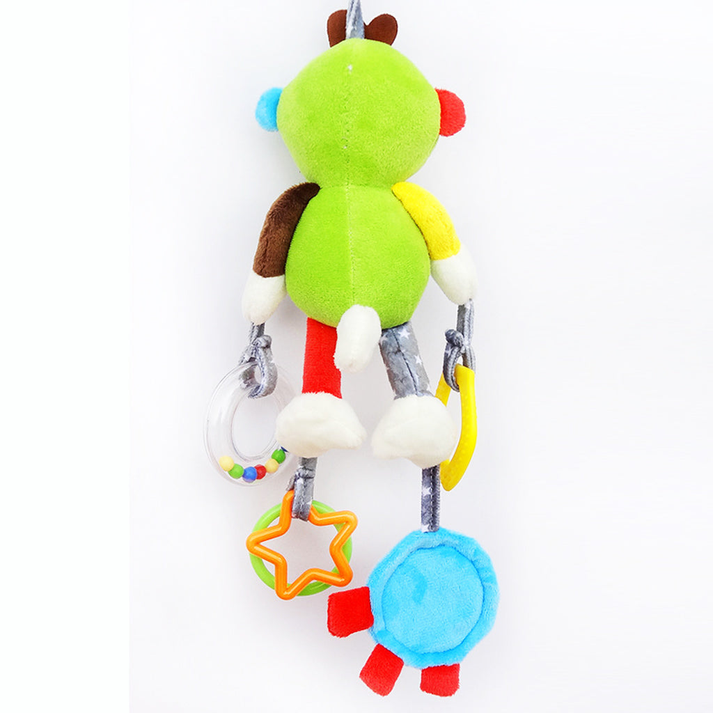 Baby Kids Car Pram Handbell Stroller Hanging Hand Bell Pendant Soft Toy Monkey