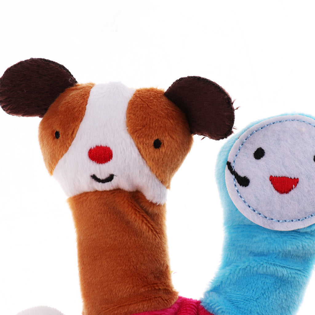 Animal Doll Kids Glove Hand Puppet Soft Plush Toys Finger Toys Red