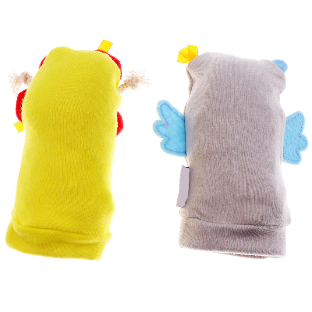 Baby Developmental Foot Socks Rattle Bug Finders 1Pair Owl socks rattle