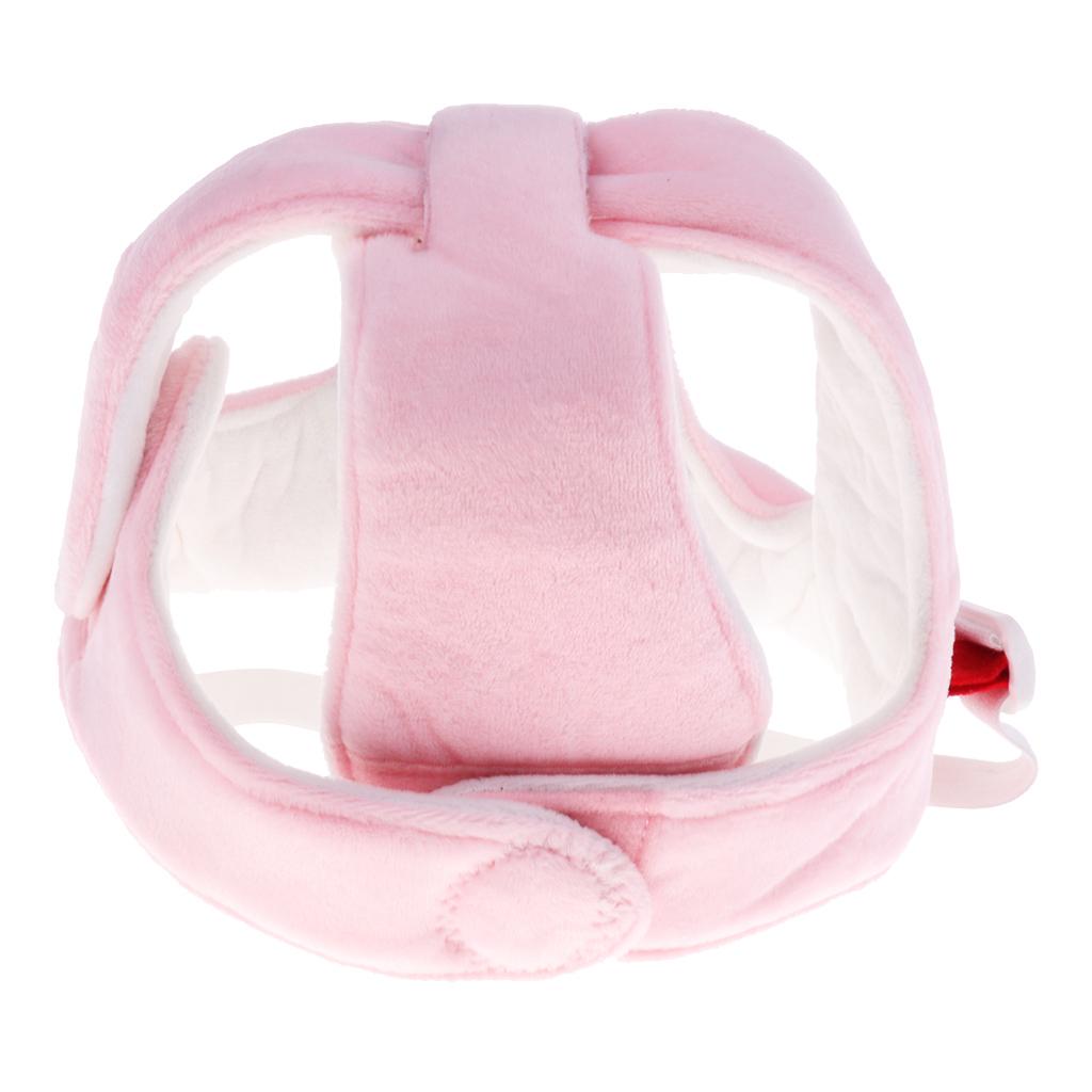 Baby Infant Adjustable Safety Headguard Protective Harnesses Cap Pink