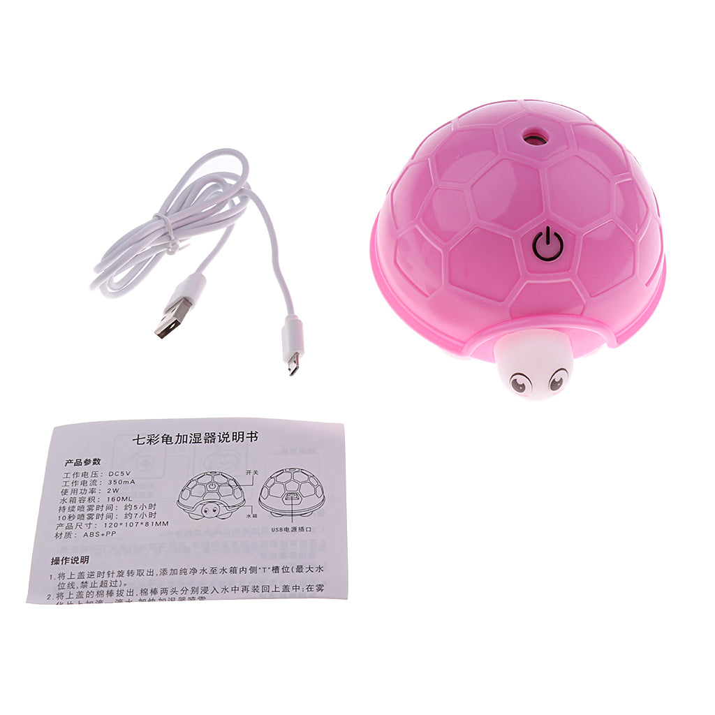 USB LED Ultrasonic Aroma Humidifier Diffuser Aromatherapy Purifier Pink