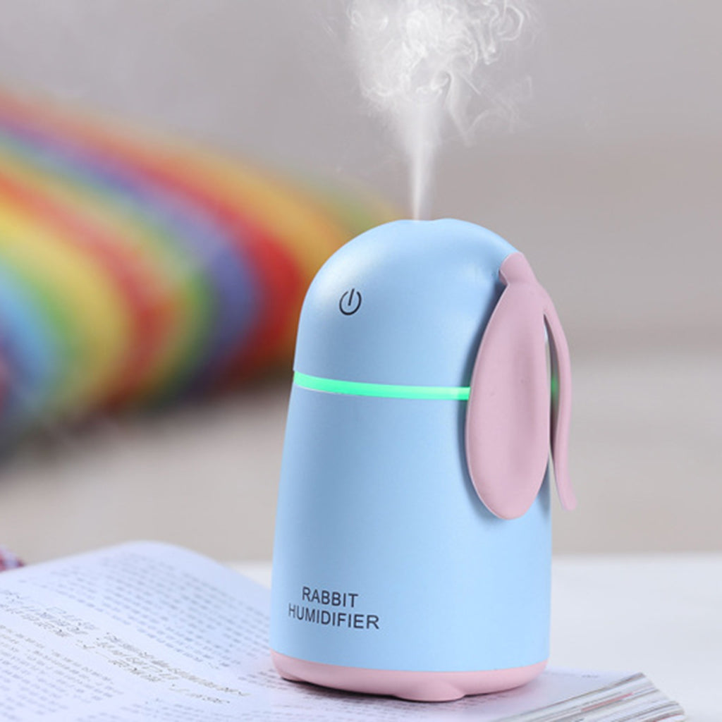 USB Humidifier Air Purifier Aroma Diffuser Office Home Car Portable Blue