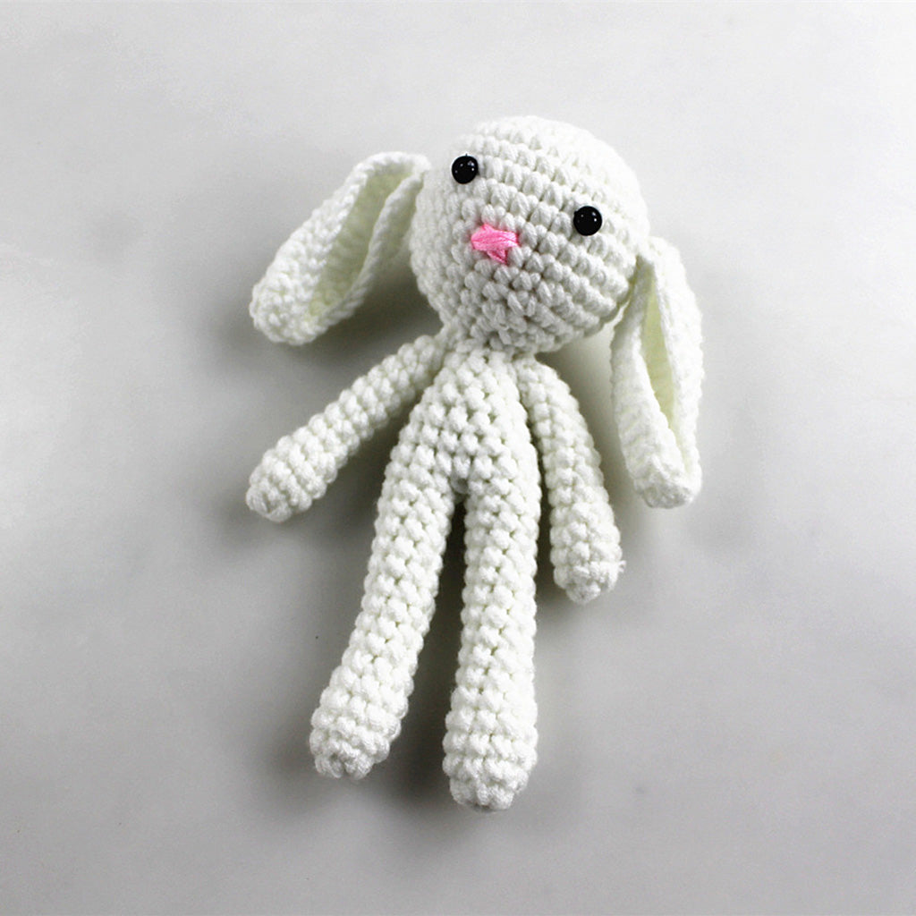 Infant Baby Boy Girl Crochet Knit Hat Beanie Bunny Toy Costume Outfit Photo Prop