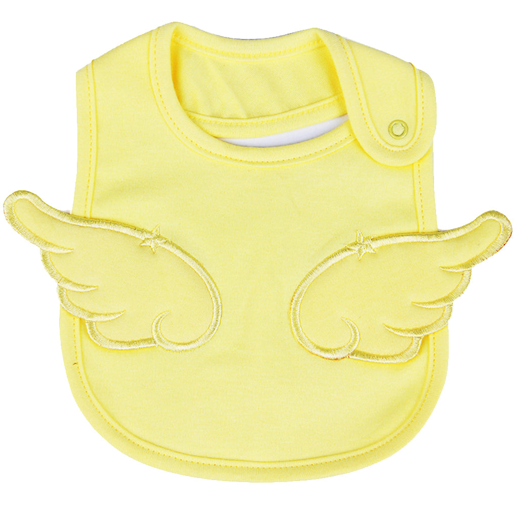 Newborn Cotton Baby Bibs Boy Girl Saliva Towel Kids Bib Feeding Yellow