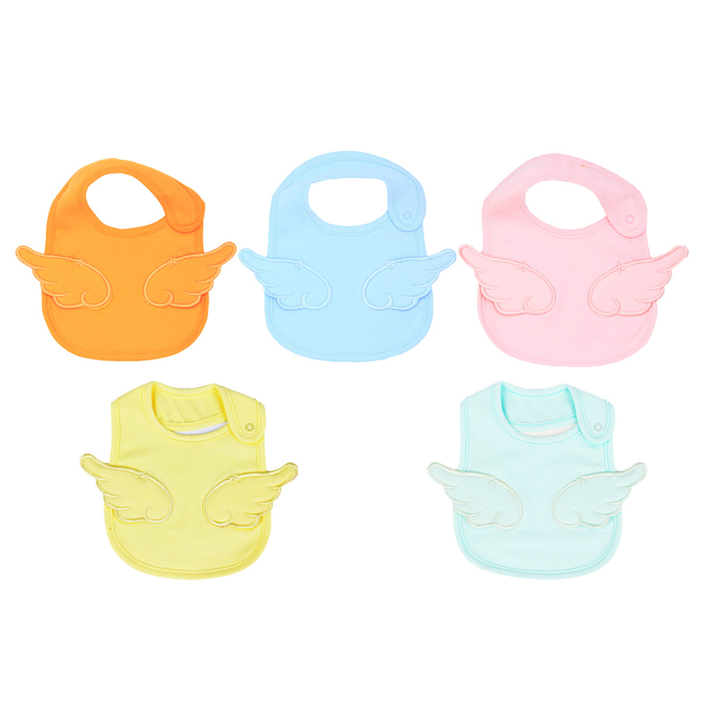 Newborn Cotton Baby Bibs Boy Girl Saliva Towel Kids Bib Feeding Yellow