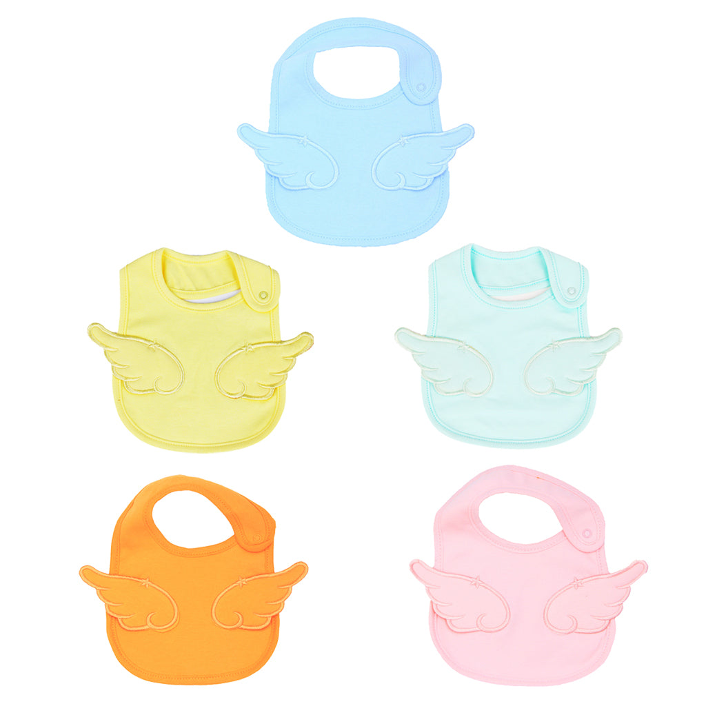 Newborn Cotton Baby Bibs Boy Girl Saliva Towel Kids Bib Feeding Yellow