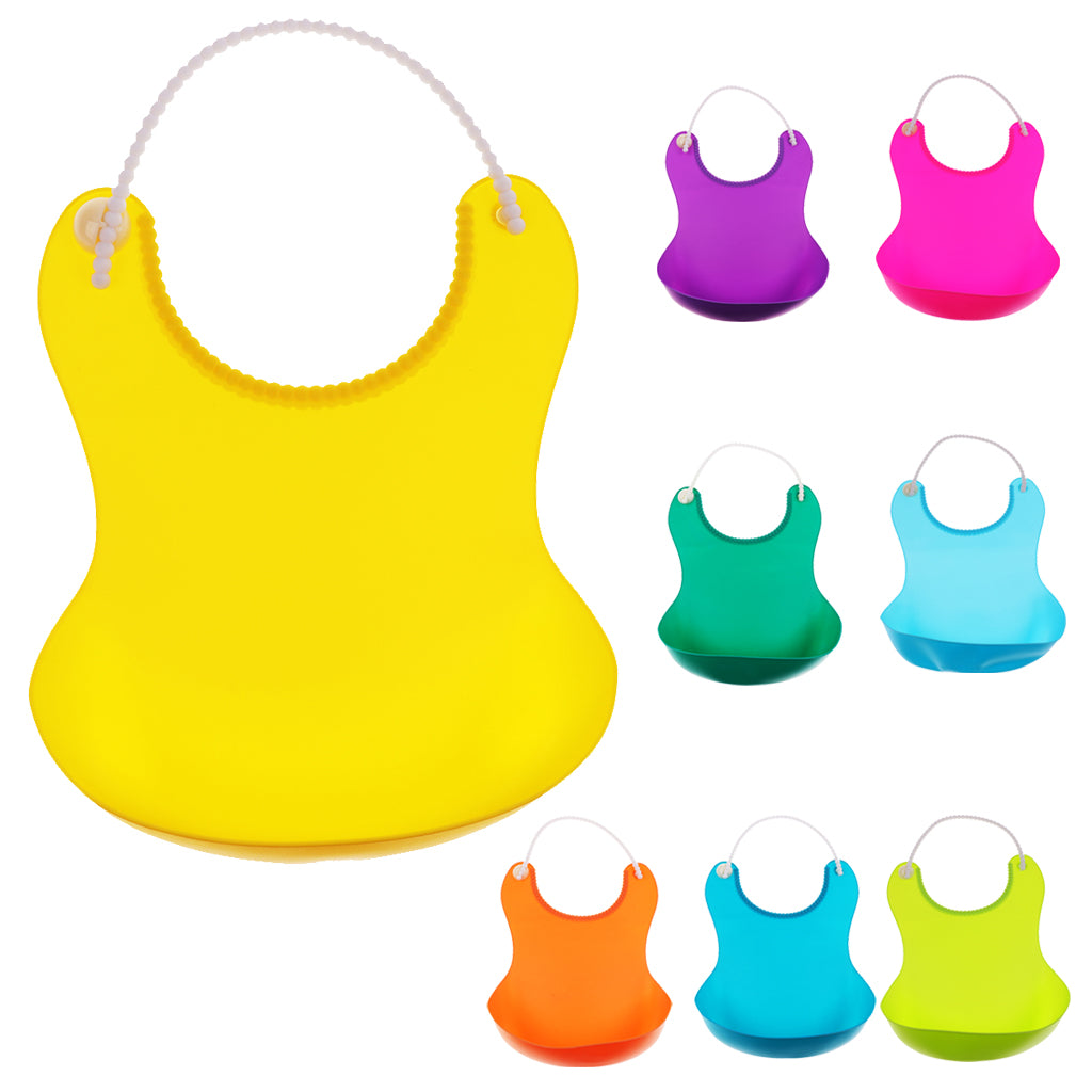 Baby Bibs Waterproof For Boys Girls Yellow