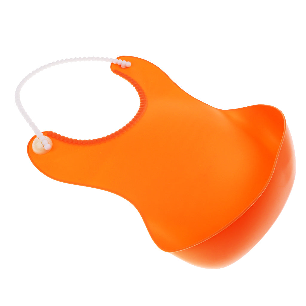 Baby Bibs Waterproof For Boys Girls Orange