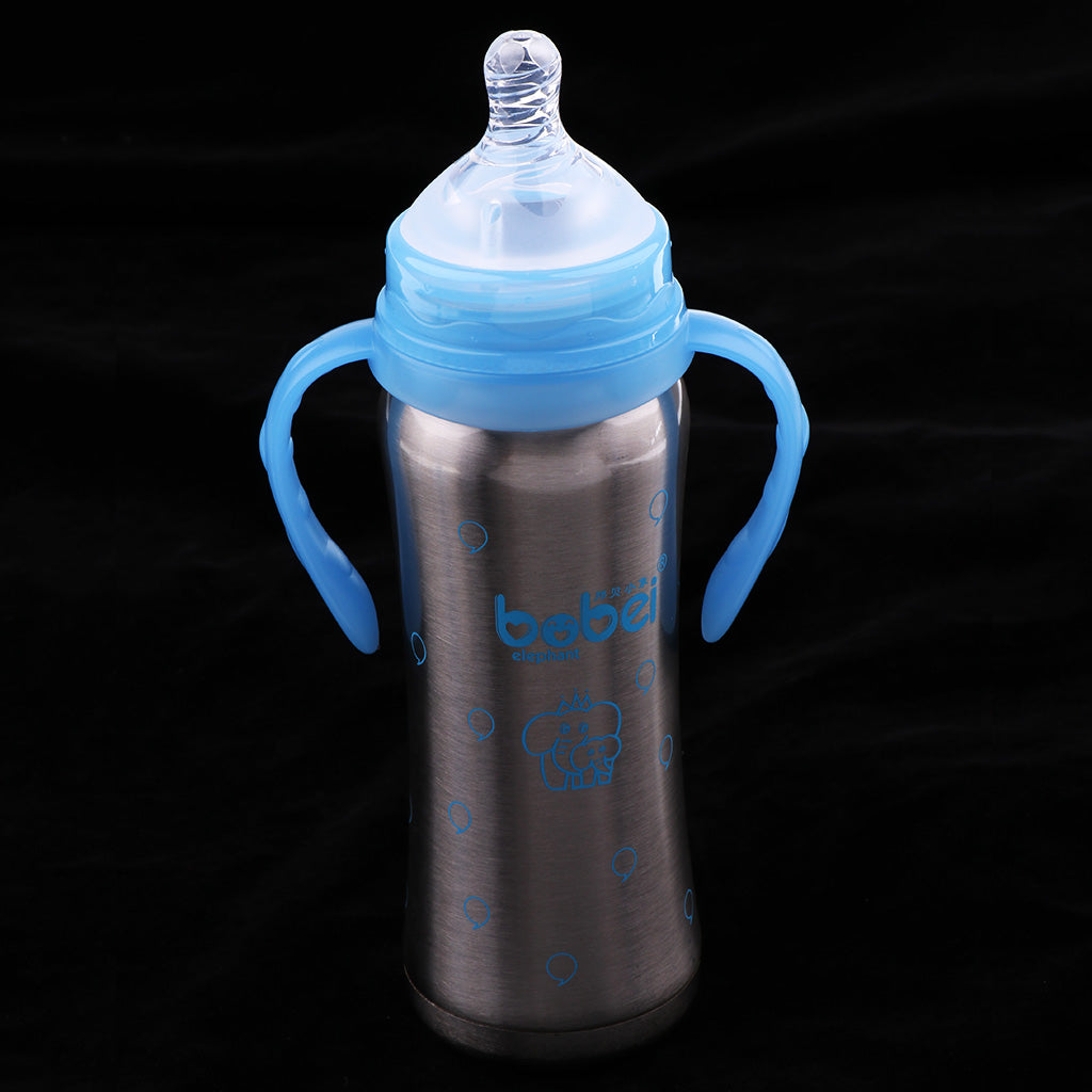 240 ML Kids Baby Stainless Steel Insulated Sippy Cup Blue