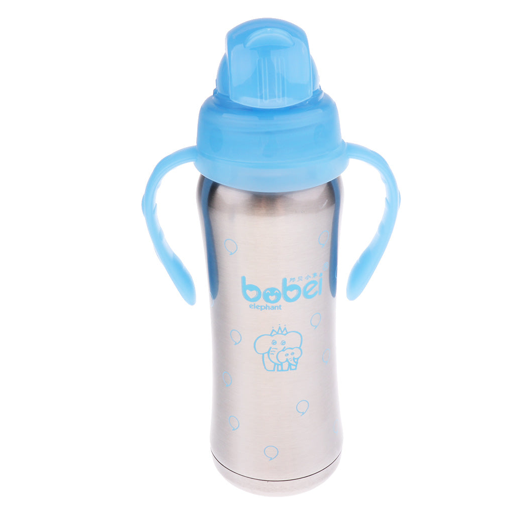 240 ML Kids Baby Stainless Steel Insulated Sippy Cup Blue