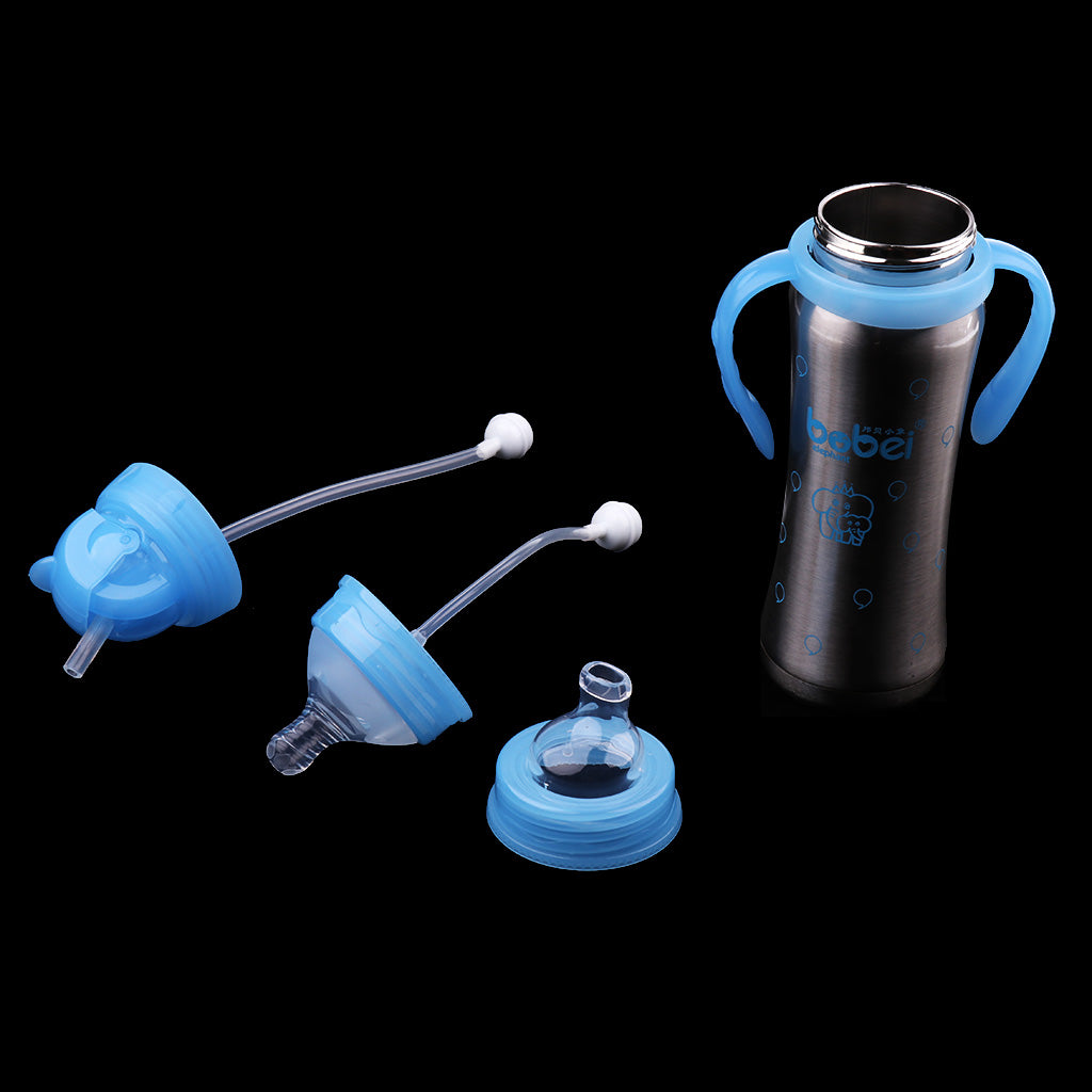 240 ML Kids Baby Stainless Steel Insulated Sippy Cup Blue