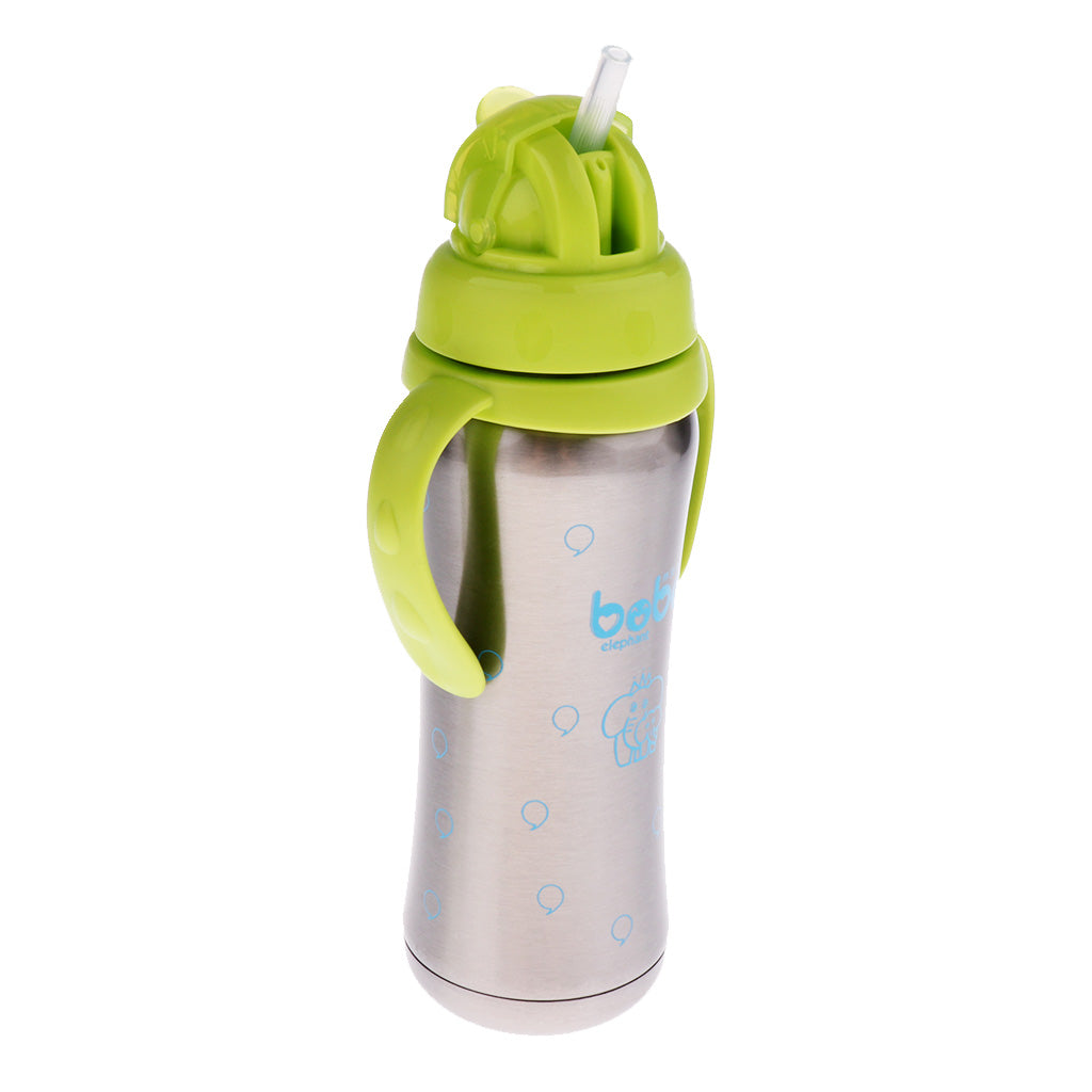 240 ML Kids Baby Stainless Steel Insulated Sippy Cup Green