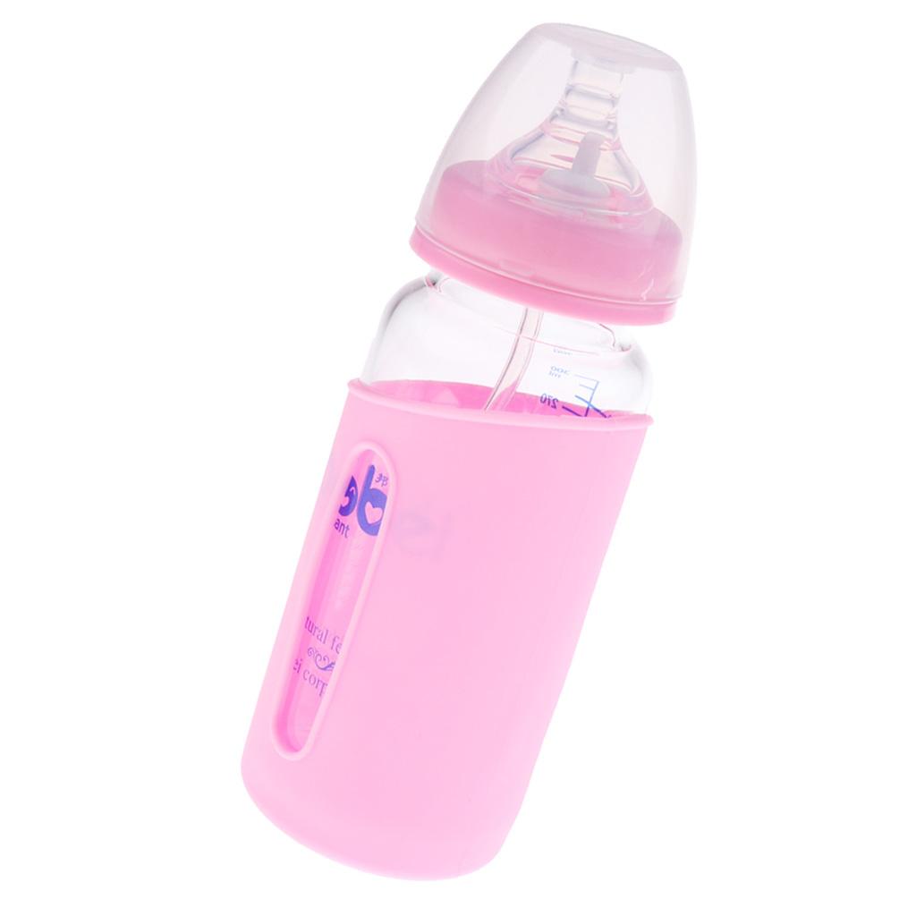 Anti-colic Baby Infant Milk Feeding Nipple Bottle Nurser Pink