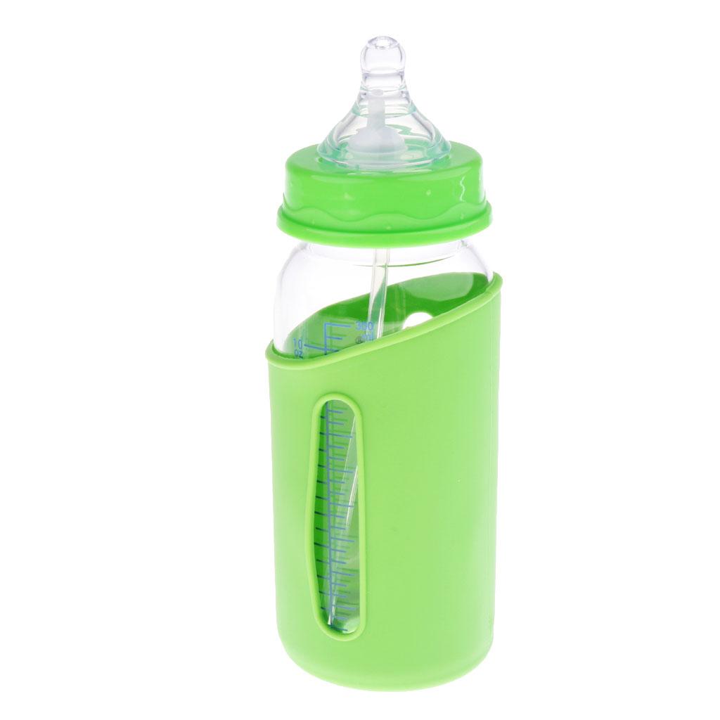 Anti-colic Baby Infant Milk Feeding Nipple Bottle Nurser Green