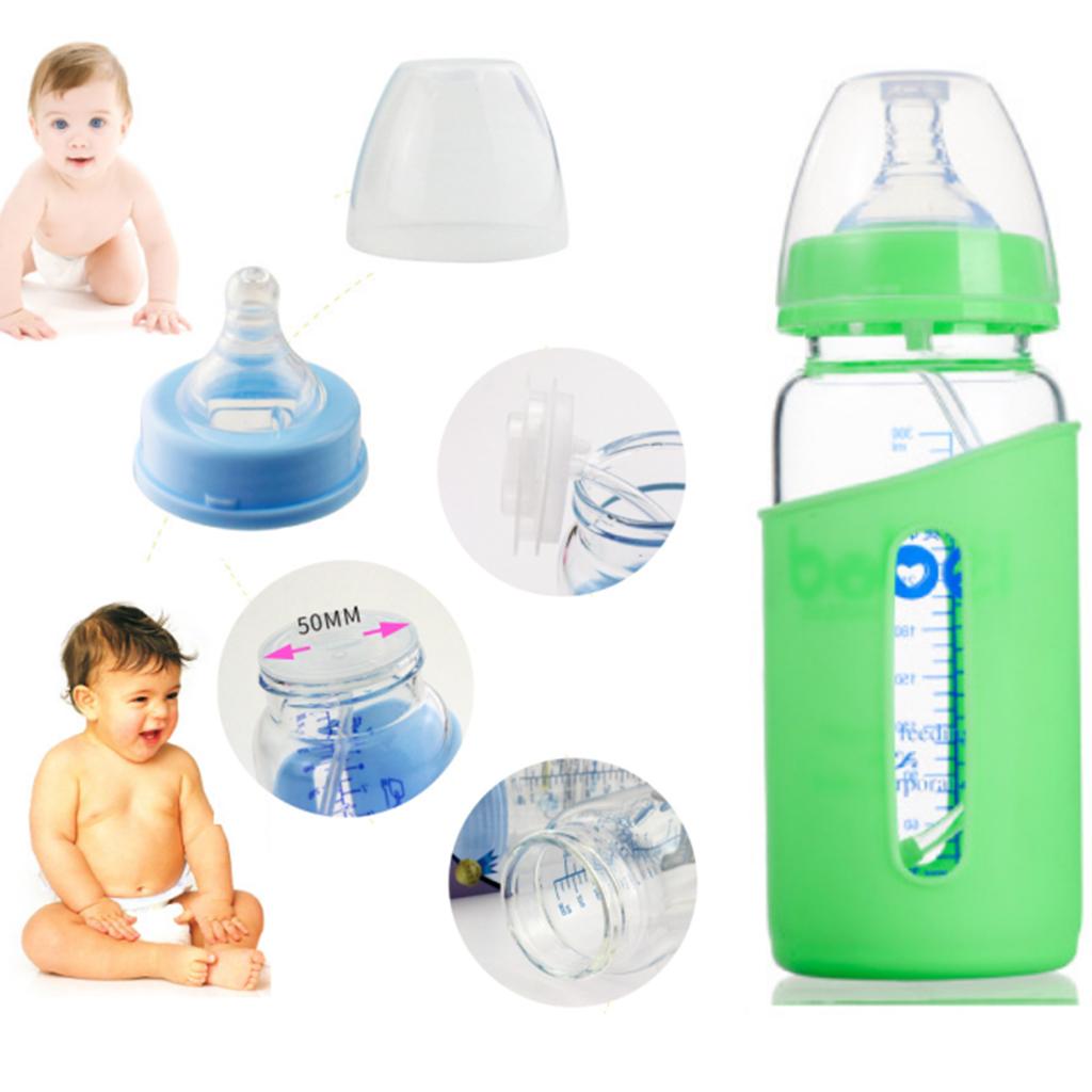 Anti-colic Baby Infant Milk Feeding Nipple Bottle Nurser Green