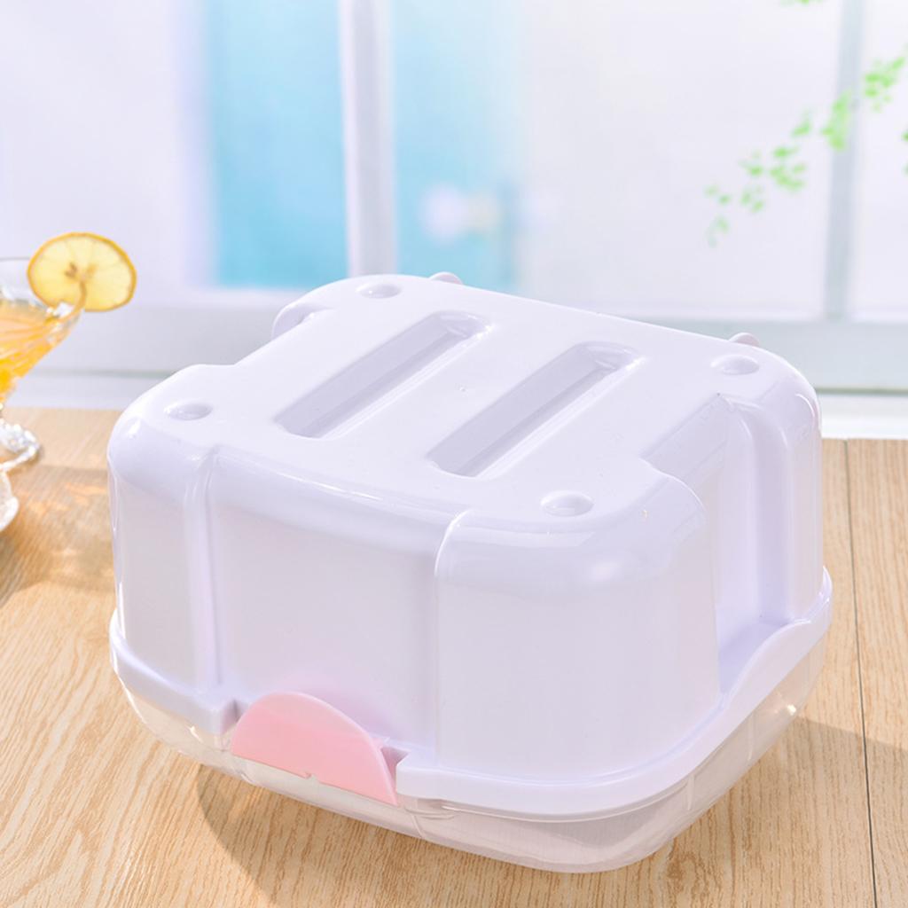 Baby Milk Bottle Tableware Storage Box with Dust Cover Pink