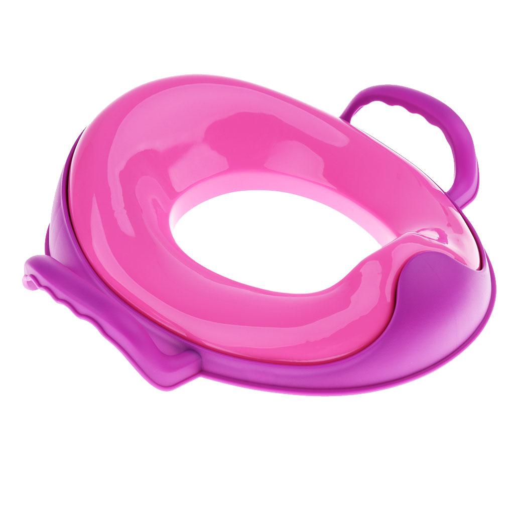 Kids Comfortable Soft Padded Cover Toilet Seat Training Toddler Pink