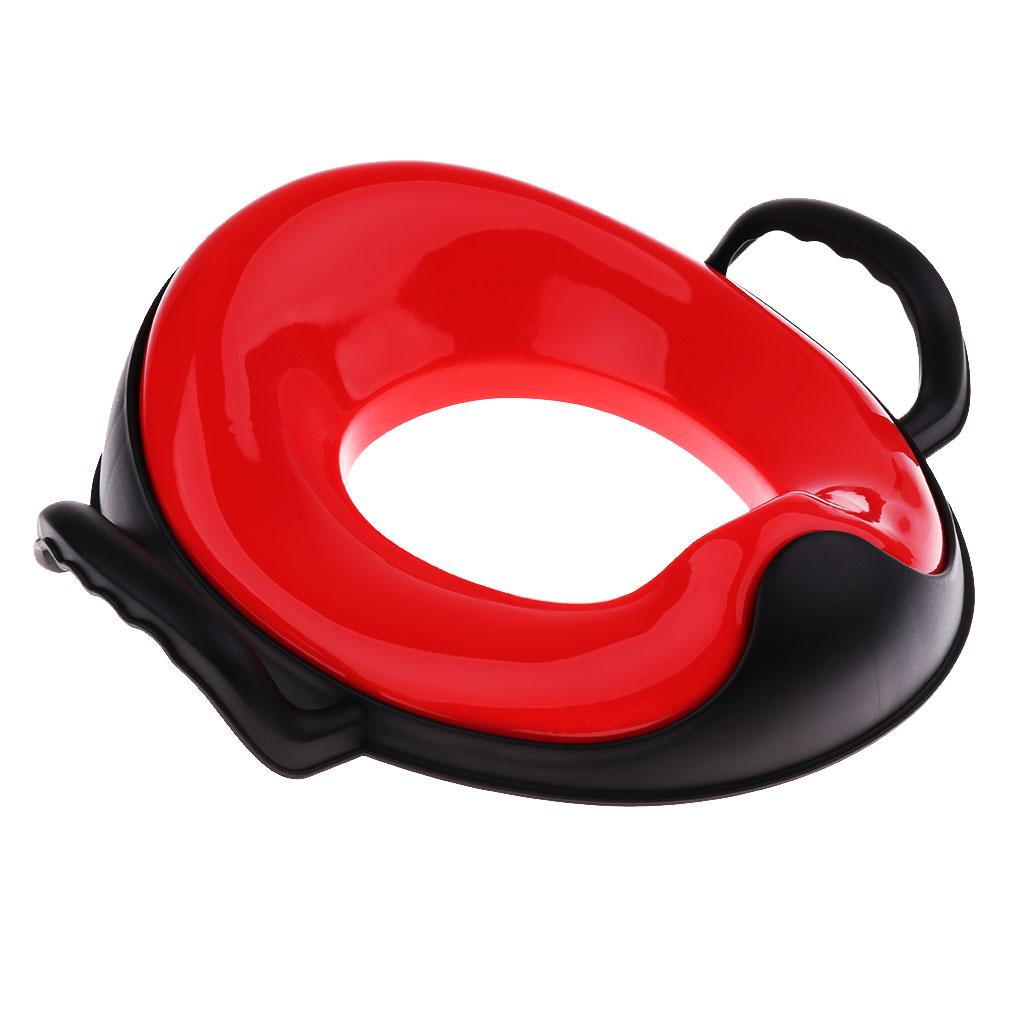 Kids Comfortable Soft Padded Cover Toilet Seat Training Toddler Red