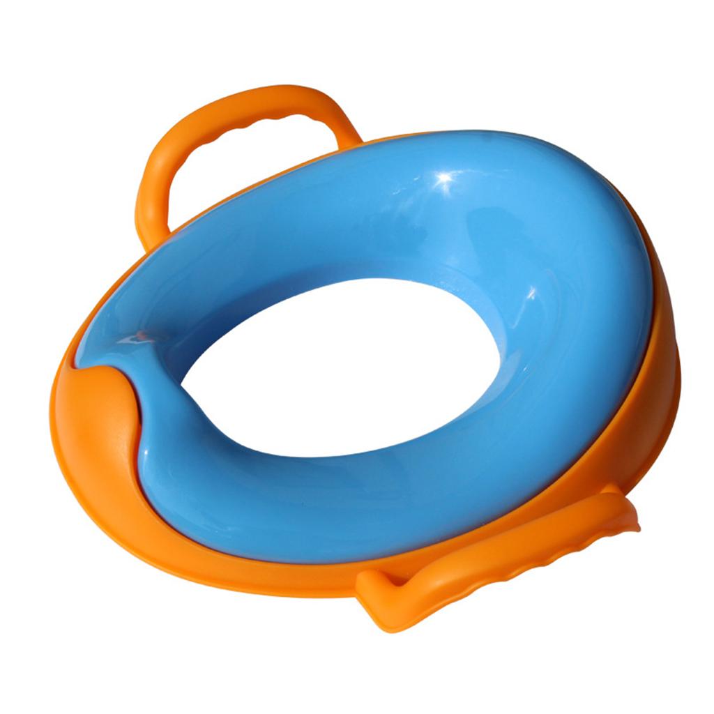 Kids Comfortable Soft Padded Cover Toilet Seat Training Toddler Blue