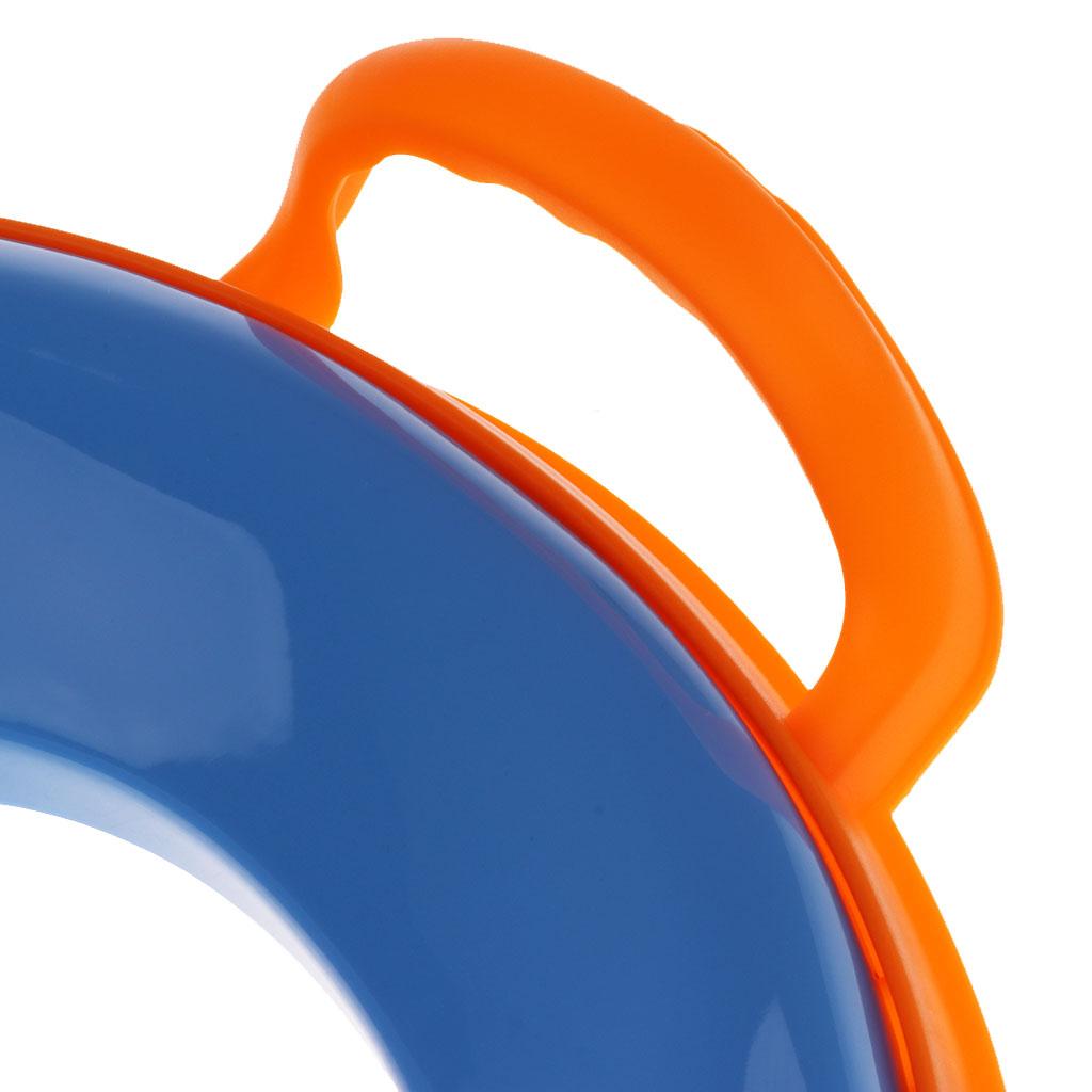 Kids Comfortable Soft Padded Cover Toilet Seat Training Toddler Blue