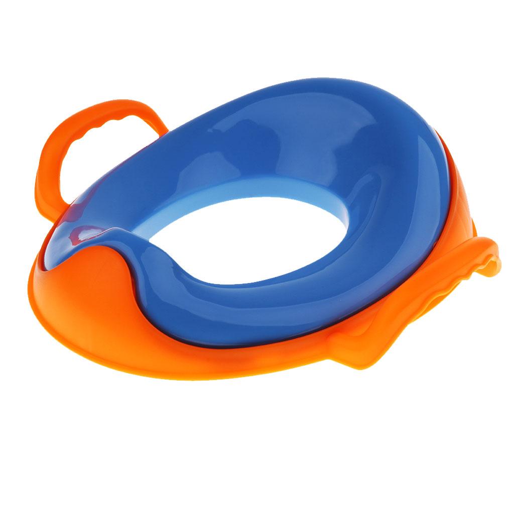 Kids Comfortable Soft Padded Cover Toilet Seat Training Toddler Blue