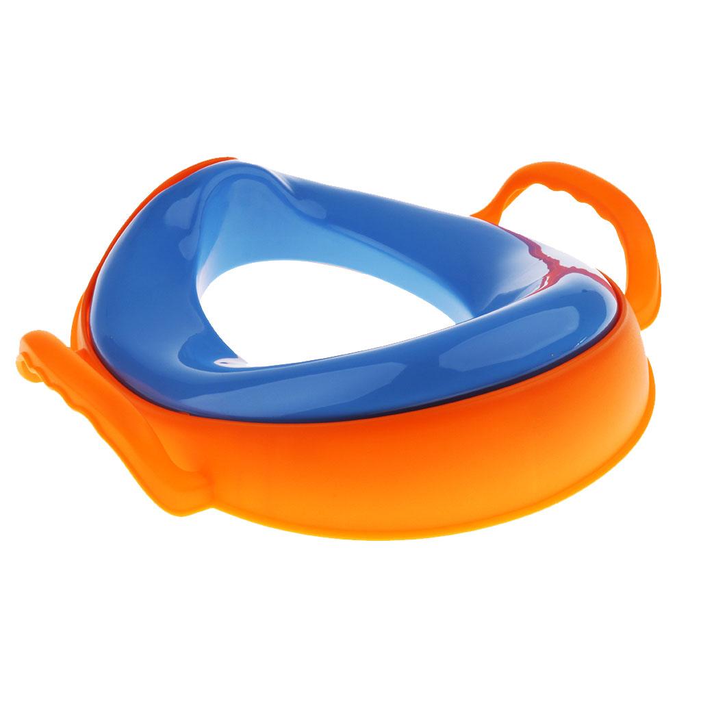 Kids Comfortable Soft Padded Cover Toilet Seat Training Toddler Blue