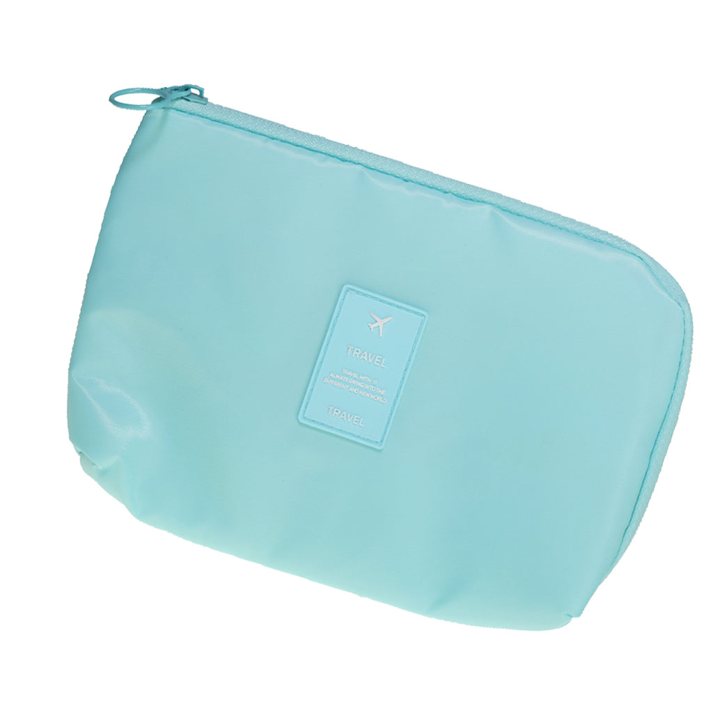 Electronic Accessories Storage USB Cable Organizer Bag Case  Brillant blue