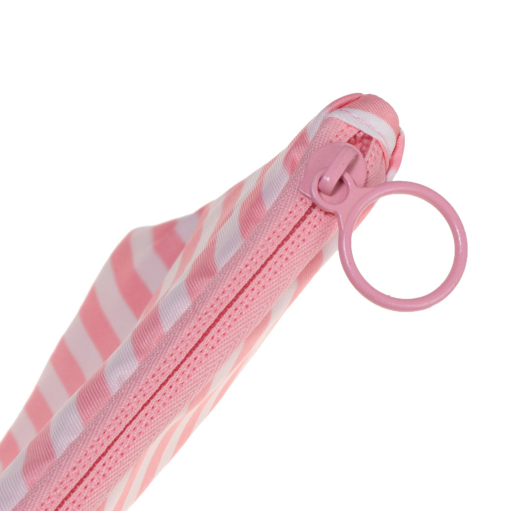 Electronic Accessories Storage USB Cable Organizer Bag Case  Pink Stripe