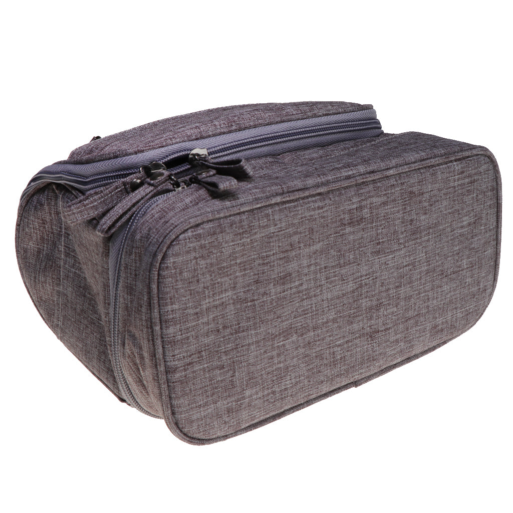 Travel Cosmetic Bag Makeup Case Hanging Toiletry Storage Pouch Gray