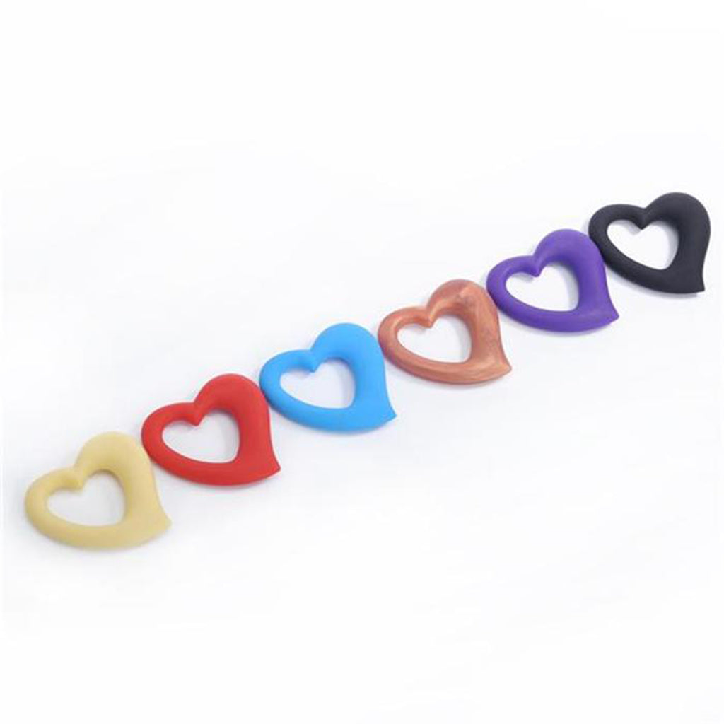 Baby Teether Chew Teething Training Silicone Toys Red Heart