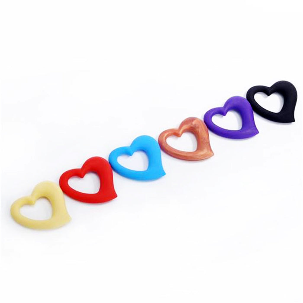 Baby Teether Chew Teething Training Silicone Toys Red Heart