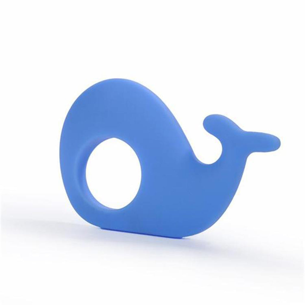 Silicone Teething Pacifier Pendant Soother Teether for Baby Blue Whale