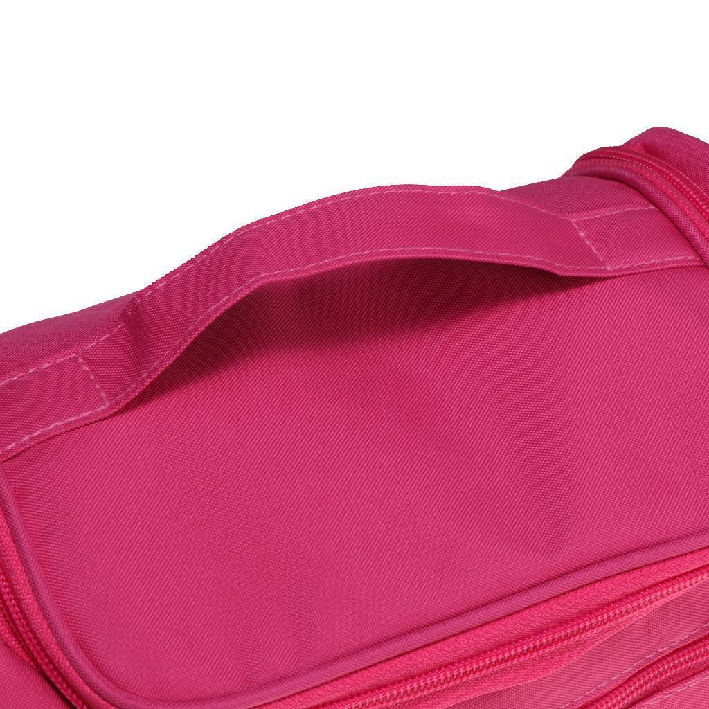 Big Capacity Toiletry Bag Makeup Cosmetic Storage Bag RoseRed
